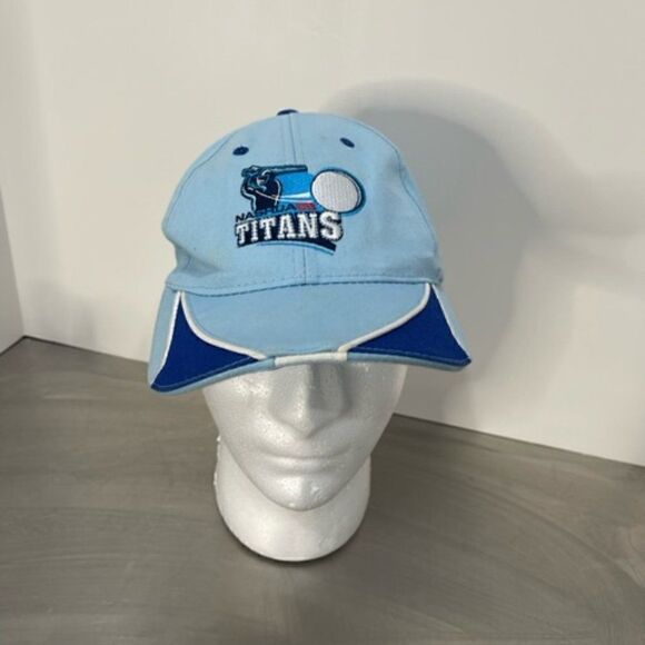 Nashua Titans Baseball Cap Hat Light Blue Vintage Very Good condition - Does hav - Picture 1 of 7